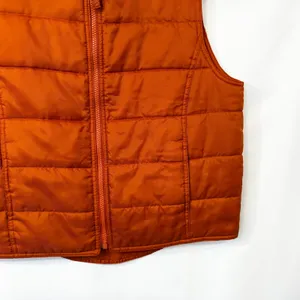 GAP Medium Puffer Vest‎ VTG Y2K Burnt Orange Quilted Full Zip Fall Boho 1700 thumbnail 5