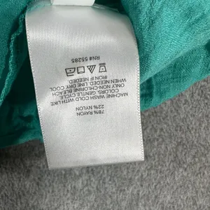 Express Ruffle Strap Tank Top Women's Large Gauzy Sleeveless Turquoise thumbnail 6