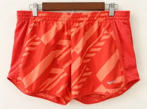 Nike Dri-FIT Women’s Medium Coral Print Lined Running Athletic Shorts thumbnail 1