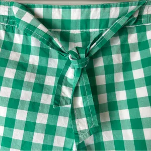 Draper James Green Checkered Gingham Women Shorts thumbnail 3