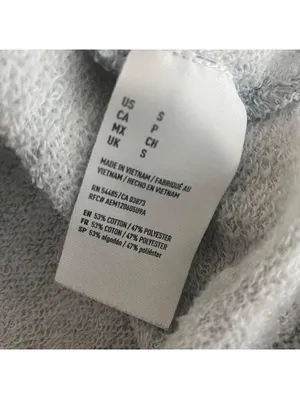 American Eagle Squad Gray Lightweight Cropped Sweatshirt Small S thumbnail 5