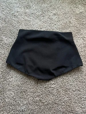 Zara Micro Shorts High Waist Black Size Small Stretch Excellent Condition thumbnail 3