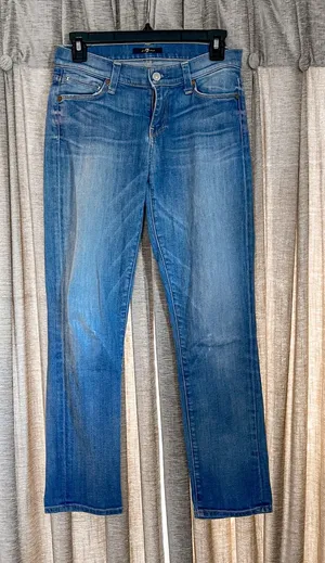 Y2K 7 for All Mankind Classic Mid Wash Women's Jeans Size 25 thumbnail 1
