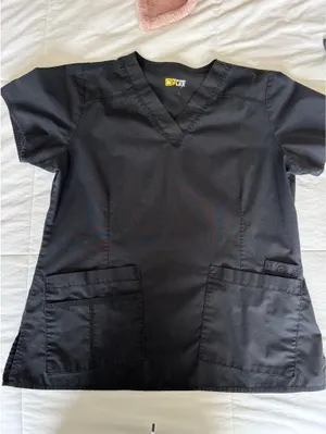 Black scrub top thumbnail 1