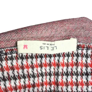 Le Lis Red Black Houndstooth A-Line Stretch Pull On Skirt Women's XXL thumbnail 5
