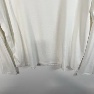 Rag‎ & Bone Open Back Long Sleeve White Top Size Medium Lightweight Designer thumbnail 3