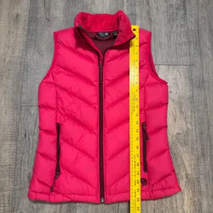 Mountain Hardwear Womens Pink Quilted 650 Down‎ Puffer Vest XS Fleece Collar thumbnail 6
