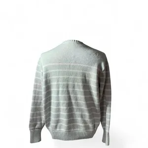 Brandy Melville Oversized Striped‎ Crewneck Sweater Light Blue Pink Casual thumbnail 3