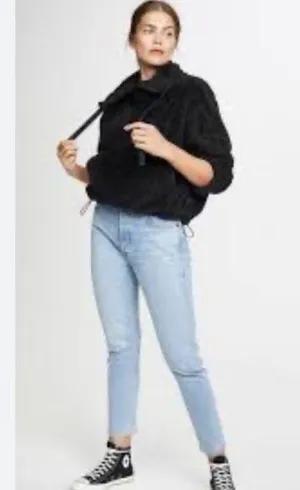 Free People Movement Faux Fur 1/4 Zip Pullover thumbnail 2