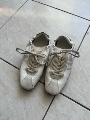 Steve Madden White scrunch back flat sneakers  thumbnail 2