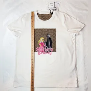 NWT Disney X Coach Signature Sleeping Beauty T‎ Shirt off white size L thumbnail 6