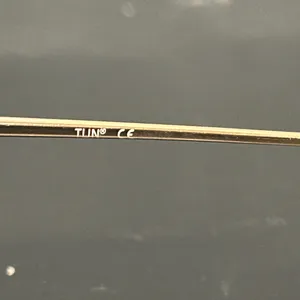 Chic Gold Frame Glasses Black thumbnail 7