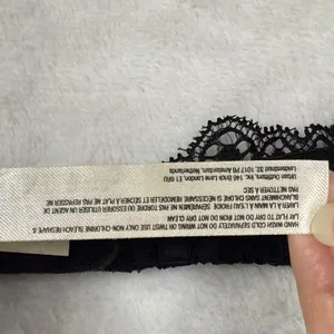 Intimately Free People Black Lace Bralette V-Neck Adjustable Straps‎ Womens L thumbnail 6