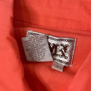 Lace Up Grommet Jacket Womens L Orange‎ Festival Y2K Biker Western Statement thumbnail 6