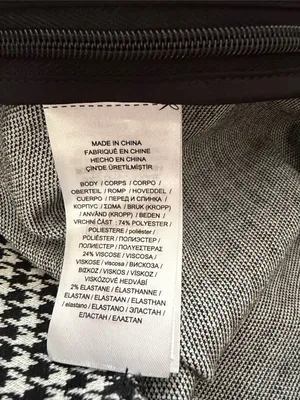 Lauren Ralph Lauren Black and White Houndstooth Pencil Skirt with Side Buttons thumbnail 3