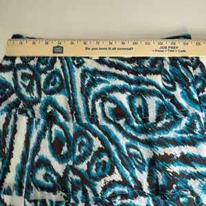Studio West Womens Teal Brown Romantic Tiered Cotton Midi Skirt Size‎ M Boho thumbnail 5