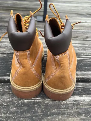 Timberland 6 Inch Premium Waterproof Boot 'Wheat' Nubuck Size 6.5 Women’s Size 8 thumbnail 7