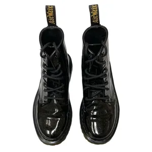 Dr. Martens Luana Womens 5 Black‎ Coated Glitter High Top Ankle Lace Up Boots ￼ thumbnail 2