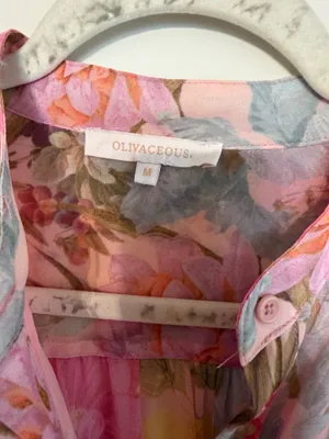 Olivaceous Floral Dress thumbnail 6