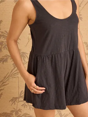Known Supply • Ivy Romper Scoop Neck Washed Black Romper - Women thumbnail 2