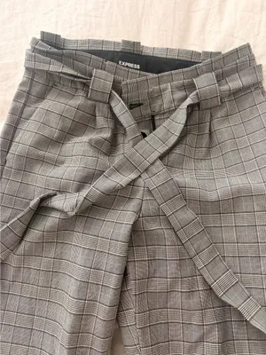 Ankle Express High-Rise Pants Waist Tie thumbnail 2
