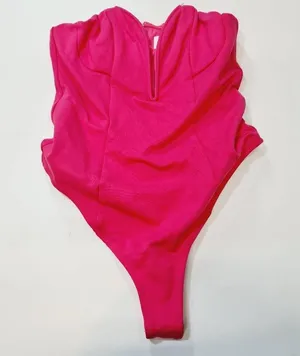Superdown Gianna Sweetheart Bodysuit in Pink Small thumbnail 3