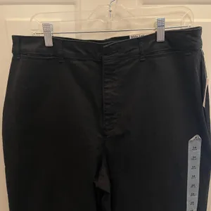 Old Navy Extra High‎ Rise Wide Leg Pants Black Stretch Twill Trousers 14 NWT thumbnail 8