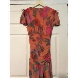 Maeve Anthropologie Simone Sheer Floral Asymmetrical Dress Butterfly Fairy thumbnail 4