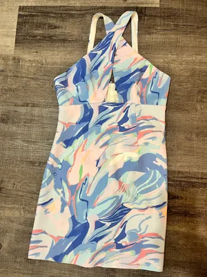 FRENCH CONNECTION Dalla Printed Mini Cross-Over Neck Dress thumbnail 3