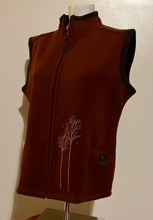 Artisan fleecy vest with 2 double pockets thumbnail 1