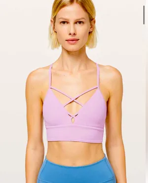 Lululemon Expand Your Limits Bra Nulu Minimal Support In Antoinette Sz 2 thumbnail 1