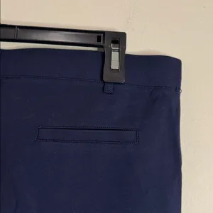 Betabrand Classic DPYP Dress Pant Yoga Pants Straight in Navy size L thumbnail 8