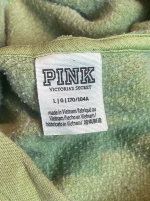 PINK Victoria’s Secret Oversized Hoodie Sage Green Boxy Pullover Sweatshirt L thumbnail 8