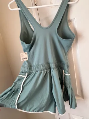 Free People Movement Easy Tiger Shortsie Romper M Eucalyptus thumbnail 4