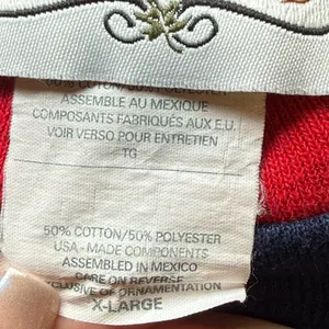 Vintage Longaberger Homestead Navy Sweatshirt Bear Sweater Weather Cozycore XL‎ thumbnail 8