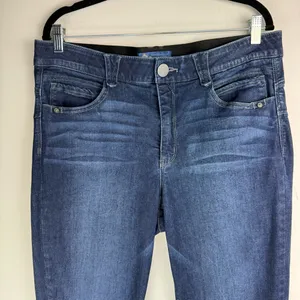 Democracy Ab Solution Womens Plus Skinny Jeans Sz 16 Dark Wash Stretch Denim thumbnail 3