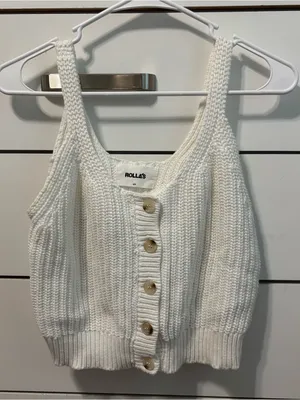 Rolla’s White Knit Tank Top thumbnail 3
