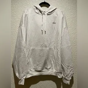 Alo Yoga NWOT Accolade Hoodie Sweatshirt Bone Color Size L thumbnail 3