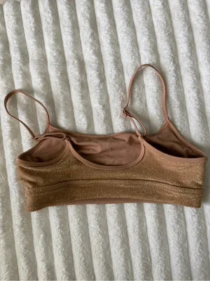 aerie Shimmery Brown Bikini  Scoop Top thumbnail 3