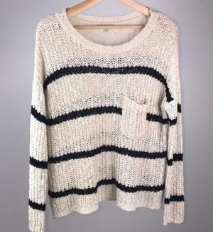 Charlotte Russe Striped Pullover Sweater Size M thumbnail 4
