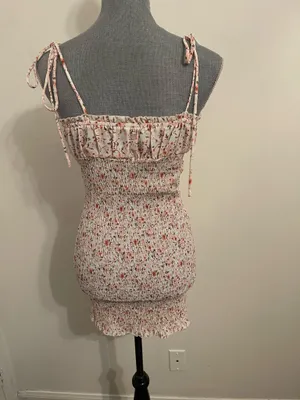 Kirra Smocked Floral Spaghetti Straps Mini Dress thumbnail 2