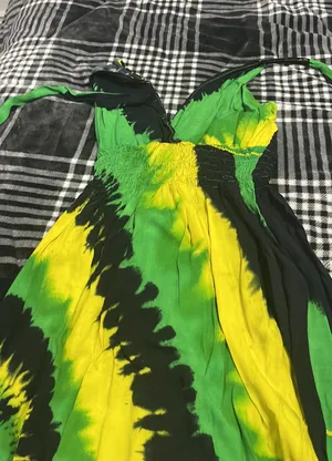 Green, Yellow, Black Dress thumbnail 1