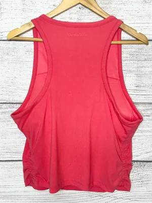 Outdoor Voices Coral Pink Ribbed Athletic Tank Top with Built In Bra Size XXL thumbnail 8
