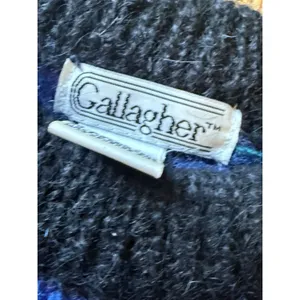 Vintage 90s Gallagher Women's Med Mohair Wool Blend‎ Pull Over Sweater Purple thumbnail 3