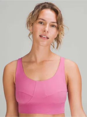 Lululemon Nulu Front-Darting Yoga Bra Size 6 in Pink Blossom thumbnail 2