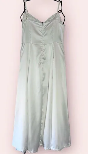 White / Ivory Tulle Midi Tea Length Dress thumbnail 5