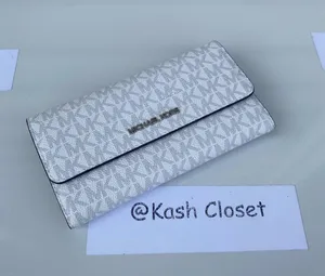 Michael Kors Bright White Multi Trifold Wallet thumbnail 2