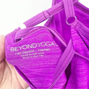 Beyond Yoga Strappy Back Yoga Tank Women's Size‎ XS Purple Pilates Princess thumbnail 7