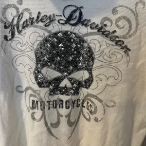 Genuine Harley Davidson Willie G Laced‎ Front Henley Hoodie Embellished C thumbnail 10