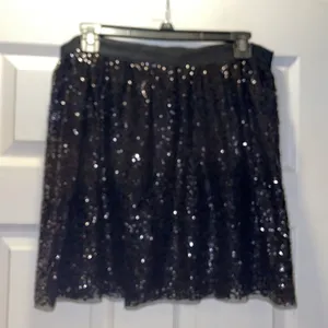J Crew Starry Night Black Sequin Mini Skirt thumbnail 2